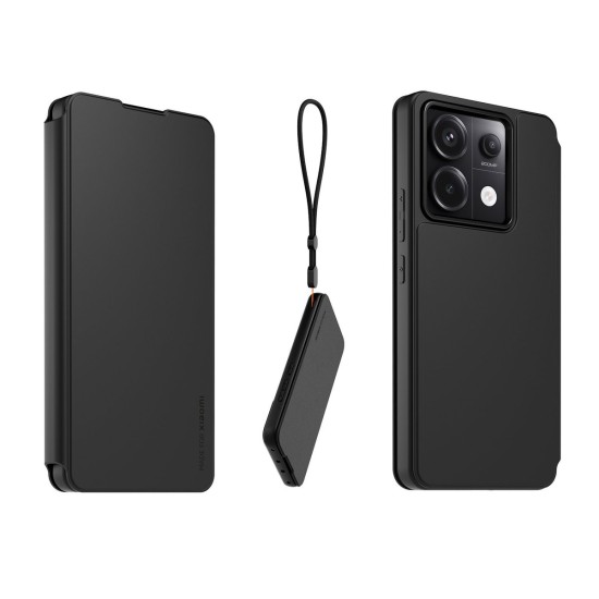 Husă Tip Carte cu Șnur pentru Xiaomi Redmi Note 13 Pro 5G, Negru (Redmi Note 13 Pro, WIFOLIONOTE13PRO5GNDR) by www.silkase.ro