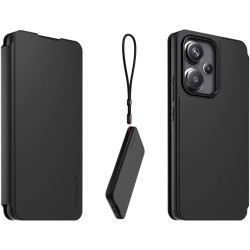 Husă Xiaomi Book Case cu Șnur pentru Xiaomi Redmi Note 13 Pro+ 5G, Black