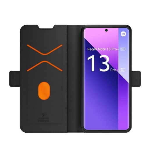 Husă Tip Carte Xiaomi Book Stand Case cu Șnur pentru Xiaomi Redmi Note 13 Pro+ 5G, Negru (Redmi Note 13 Pro+, WISTANDNOTE13PROP5GN) by www.silkase.ro