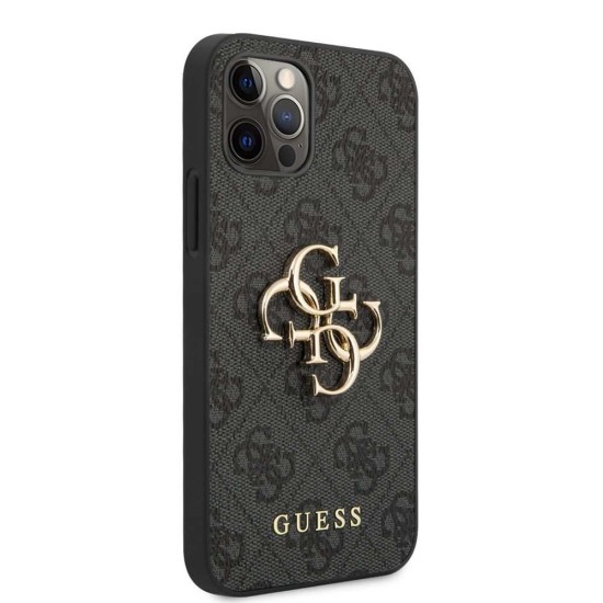 Husa Guess PU 4G Metal Logo pentru iPhone 12 / 12 Pro, Gri Husa Guess PU 4G Metal Logo pentru iPhone 12 / 12 Pro, Gri (Bakr, GUHCP12M4GMGGR) by www.silkase.ro