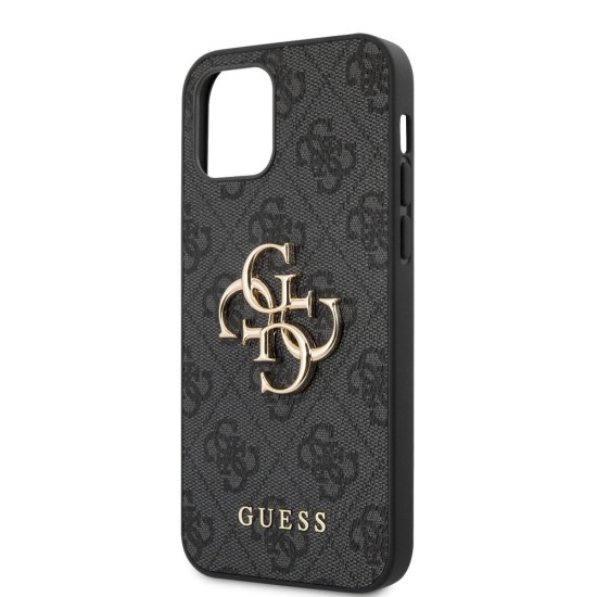 Husă Premium Guess PU 4G Metal Logo pentru iPhone 12 Pro Max, Gri Husă Premium Guess PU 4G Metal Logo pentru iPhone 12 Pro Max, Gri (Bakr, GUHCP12L4GMGGR) by www.silkase.ro