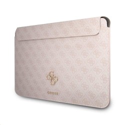 Husa Laptop Guess PU 4G Metal Logo 13 inch, Roz
