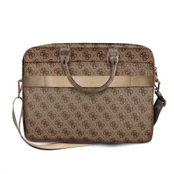 Geanta Laptop Guess PU 4G Metal Logo 15/16" Maro