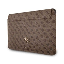 Husa Laptop Guess PU 4G Metal Logo 13 inch, Maro
