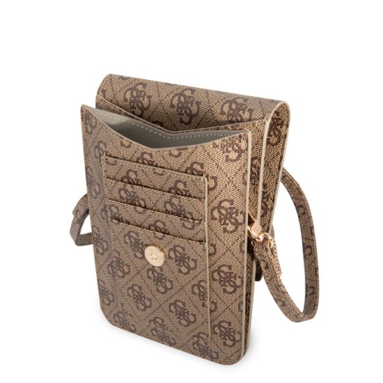 Geantă de Telefon Guess PU 4G Metal Logo Brown Geantă de Telefon Guess PU 4G Metal Logo Brown (Genți și Borsete Telefon, GUWBG4GFBR) by www.silkase.ro