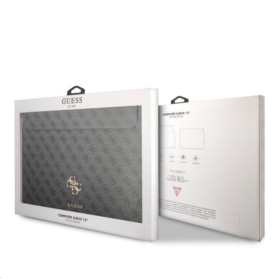Husa Laptop Guess PU 4G Metal Logo 13 inch, Gri Husa Laptop Guess PU 4G Metal Logo 13 inch, Gri (Bakr, GUCS13G4GFGR) by www.silkase.ro