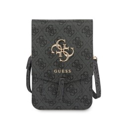 Geanta de Telefon Guess PU 4G Metal Logo, Gri