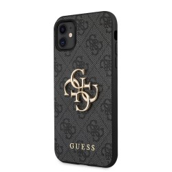 Husă de protecție Guess PU 4G Metal Logo pentru iPhone 11, Grey Husă de protecție Guess PU 4G Metal Logo pentru iPhone 11, Grey