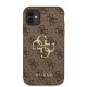 Husa de Protectie Guess PU 4G Metal Logo pentru iPhone 11, Brown (Bakr, GUHCN614GMGBR) by www.silkase.ro