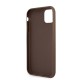 Husa de Protectie Guess PU 4G Metal Logo pentru iPhone 11, Brown (Bakr, GUHCN614GMGBR) by www.silkase.ro