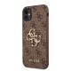 Husa de Protectie Guess PU 4G Metal Logo pentru iPhone 11, Brown (Bakr, GUHCN614GMGBR) by www.silkase.ro