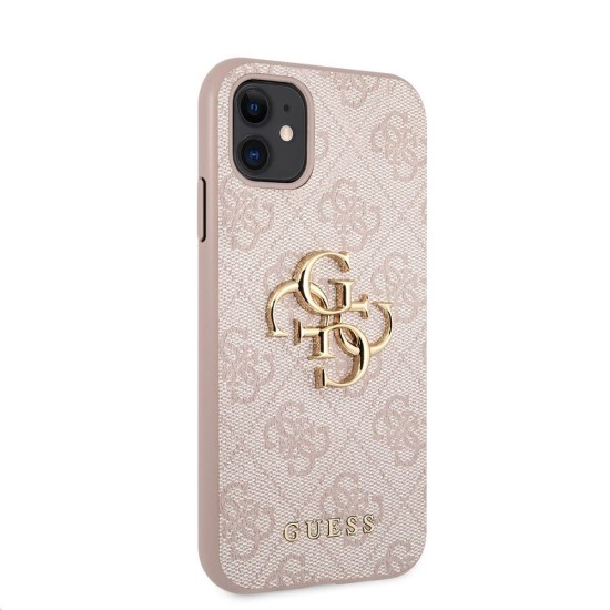 Husa Guess PU 4G Metal Logo pentru iPhone 11, Roz Husa Guess PU 4G Metal Logo pentru iPhone 11, Roz (Bakr, GUHCN614GMGPI) by www.silkase.ro