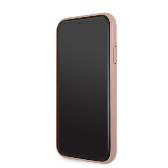 Husa Guess PU 4G Metal Logo pentru iPhone 11, Roz Husa Guess PU 4G Metal Logo pentru iPhone 11, Roz (Bakr, GUHCN614GMGPI) by www.silkase.ro