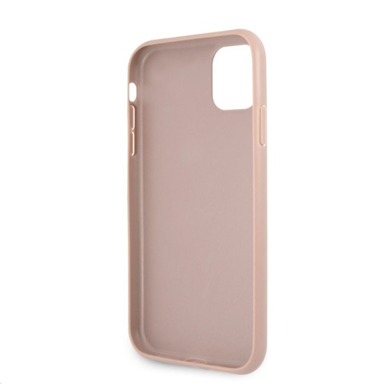 Husa Guess PU 4G Metal Logo pentru iPhone 11, Roz Husa Guess PU 4G Metal Logo pentru iPhone 11, Roz (Bakr, GUHCN614GMGPI) by www.silkase.ro