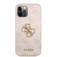 Husa Guess PU 4G Metal Logo pentru iPhone 12 / 12 Pro, Roz Husa Guess PU 4G Metal Logo pentru iPhone 12 / 12 Pro, Roz (Bakr, GUHCP12M4GMGPI) by www.silkase.ro
