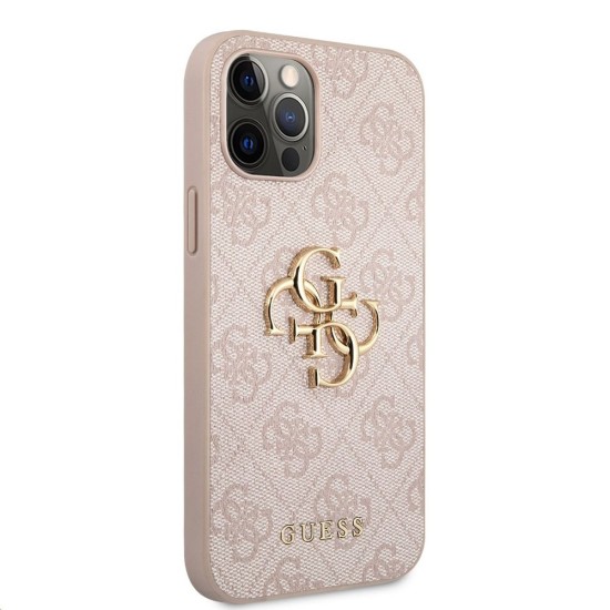 Husă de Protecție Guess PU 4G Metal Logo pentru iPhone 12 Pro Max, Roz Husă de Protecție Guess PU 4G Metal Logo pentru iPhone 12 Pro Max, Roz (Bakr, GUHCP12L4GMGPI) by www.silkase.ro