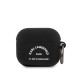 Husa Karl Lagerfeld Rue St Guillaume Silicone pentru AirPods 3, Neagra (Bakr, KLACA3SILRSGBK) by www.silkase.ro