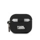 Husa Karl Lagerfeld Rue St Guillaume Silicone pentru AirPods 3, Neagra (Bakr, KLACA3SILRSGBK) by www.silkase.ro