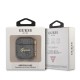 Husa Guess 4G Script pentru AirPods 1/2, PC/PU, Black (Bakr, GUA24GSMK) by www.silkase.ro