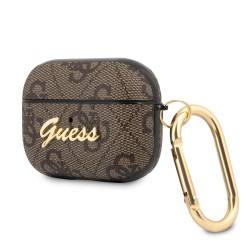 Husă Guess 4G Script PC/PU pentru AirPods Pro, Brown Husă Guess 4G Script PC/PU pentru AirPods Pro, Brown
