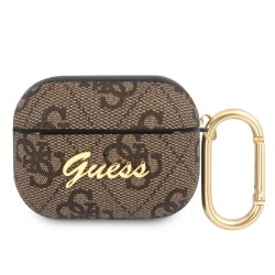 Husă Guess 4G Script PC/PU pentru AirPods Pro, Brown