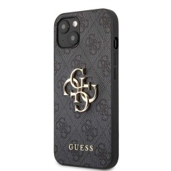 Husa Guess PU 4G Metal Logo pentru iPhone 13, Gri Husa Guess PU 4G Metal Logo pentru iPhone 13, Gri