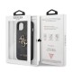 Husa Guess PU 4G Metal Logo pentru iPhone 13, Gri (Bakr, GUHCP13M4GMGGR) by www.silkase.ro