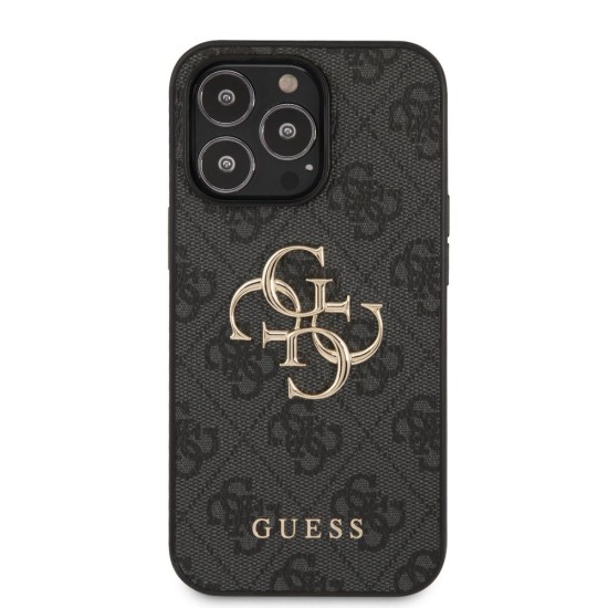 Husă Guess PU 4G Metal Logo pentru iPhone 13 Pro, Grey Husă Guess PU 4G Metal Logo pentru iPhone 13 Pro, Grey (Bakr, GUHCP13L4GMGGR) by www.silkase.ro