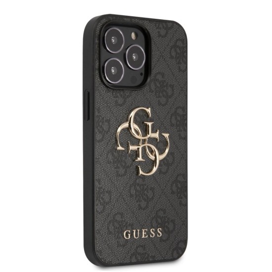 Husă Guess PU 4G Metal Logo pentru iPhone 13 Pro, Grey Husă Guess PU 4G Metal Logo pentru iPhone 13 Pro, Grey (Bakr, GUHCP13L4GMGGR) by www.silkase.ro