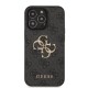 Husa Guess PU 4G Metal Logo pentru iPhone 13 Pro Max, Grey (Bakr, GUHCP13X4GMGGR) by www.silkase.ro