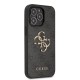 Husa Guess PU 4G Metal Logo pentru iPhone 13 Pro Max, Grey (Bakr, GUHCP13X4GMGGR) by www.silkase.ro