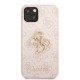 Husa Guess PU 4G Metal Logo pentru iPhone 13, Roz (Bakr, GUHCP13M4GMGPI) by www.silkase.ro