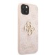 Husa Guess PU 4G Metal Logo pentru iPhone 13, Roz (Bakr, GUHCP13M4GMGPI) by www.silkase.ro