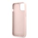 Husa Guess PU 4G Metal Logo pentru iPhone 13, Roz (Bakr, GUHCP13M4GMGPI) by www.silkase.ro