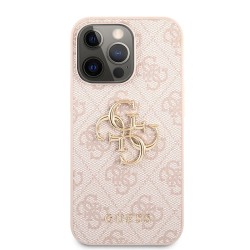 Husă Guess PU 4G Metal Logo pentru iPhone 13 Pro, Pink Husă Guess PU 4G Metal Logo pentru iPhone 13 Pro, Pink