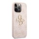 Husa Guess PU 4G Metal Logo pentru iPhone 13 Pro Max, Roz (Bakr, GUHCP13X4GMGPI) by www.silkase.ro