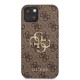 Husa Guess PU 4G Metal Logo pentru iPhone 13, Maro (Bakr, GUHCP13M4GMGBR) by www.silkase.ro