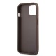 Husa Guess PU 4G Metal Logo pentru iPhone 13, Maro (Bakr, GUHCP13M4GMGBR) by www.silkase.ro