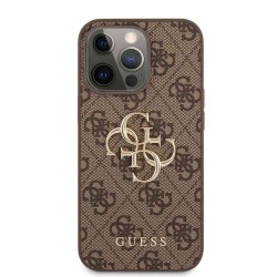 Husa Guess PU 4G Metal Logo pentru iPhone 13 Pro, Maro Husa Guess PU 4G Metal Logo pentru iPhone 13 Pro, Maro