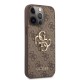 Husa Guess PU 4G Metal Logo pentru iPhone 13 Pro, Maro (Bakr, GUHCP13L4GMGBR) by www.silkase.ro