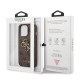 Husa Guess PU 4G Metal Logo pentru iPhone 13 Pro, Maro (Bakr, GUHCP13L4GMGBR) by www.silkase.ro