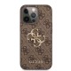 Husa Guess PU 4G Metal Logo pentru iPhone 13 Pro Max, Maro (Bakr, GUHCP13X4GMGBR) by www.silkase.ro