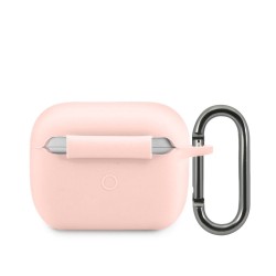 Husa Lacoste Liquid Silicone Glossy Printing Logo pentru AirPods Pro, Roz Husa Lacoste Liquid Silicone Glossy Printing Logo pentru AirPods Pro, Roz
