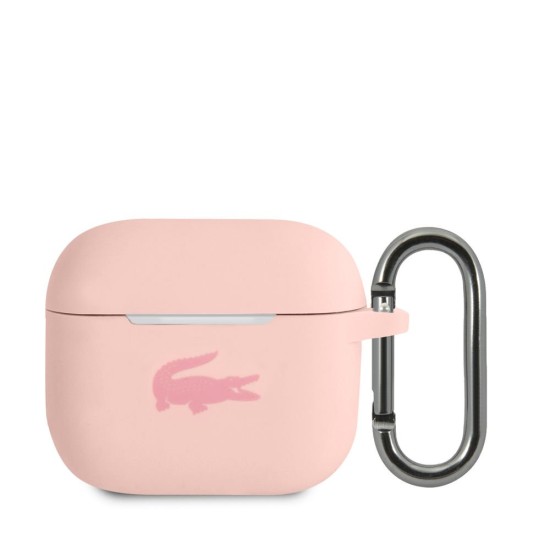 Husa Lacoste Liquid Silicone Glossy Printing Logo pentru AirPods 3, Roz Husa Lacoste Liquid Silicone Glossy Printing Logo pentru AirPods 3, Roz (Bakr, LCA3SI) by www.silkase.ro