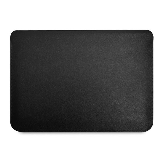 Husa Laptop Guess Saffiano Triangle Metal Logo 13/14", Neagra Husa Laptop Guess Saffiano Triangle Metal Logo 13/14", Neagra (Bakr, GUCS14PSATLK) by www.silkase.ro