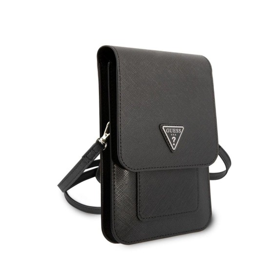 Geantă de Umăr / Portofel Telefon Guess PU Saffiano Triangle Logo, Neagra Geantă de Umăr / Portofel Telefon Guess PU Saffiano Triangle Logo, Neagra (Bakr, GUWBSATMBK) by www.silkase.ro