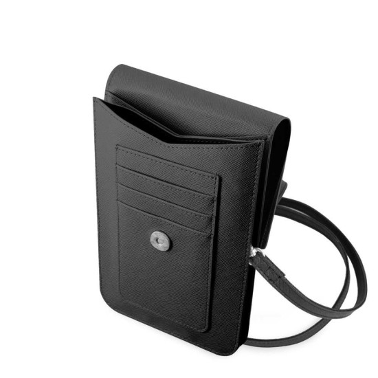 Geantă de Umăr / Portofel Telefon Guess PU Saffiano Triangle Logo, Neagra Geantă de Umăr / Portofel Telefon Guess PU Saffiano Triangle Logo, Neagra (Bakr, GUWBSATMBK) by www.silkase.ro