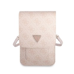 Geantă de Telefon Guess PU 4G Triangle Logo Pink Geantă de Telefon Guess PU 4G Triangle Logo Pink