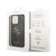 Husa Guess PU 4G Metal Logo pentru iPhone 14 Pro, Gri (Bakr, GUHCP14L4GMGGR) by www.silkase.ro