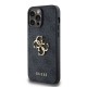 Husa Guess PU 4G Metal Logo pentru iPhone 14 Pro Max, Gri (Bakr, GUHCP14X4GMGGR) by www.silkase.ro